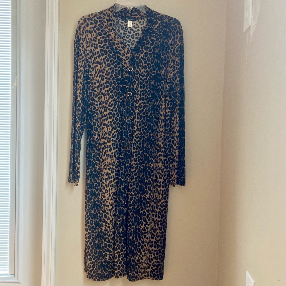 Leopard Print Midi Dress Vintage